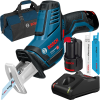 BOSCH GSA 12V-14 Ferastrau sabie cu 2 acumulatori Li-Ion, 3Ah + Incarcator rapid de 4Ah GAL12V-40 + Geanta textil