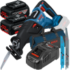 BOSCH GSA 185-LI Ferastrau sabie brushless, Li-Ion + 2 acumulatori 5Ah CoolPack + Incarcator 8Ah + Geanta textil mediu