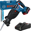 BOSCH GSA 185-LI Ferastrau sabie brushless, cu 1 acumulator Li-Ion, 5Ah + Valiza