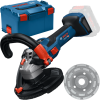 BOSCH GBR 18V-15 S (SOLO) Slefuitor de beton cu regulator, brushless, Li-Ion, diametru disc 125 mm, fara acumulator in set + Disc oala + Valiza L-BOXX