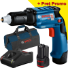 BOSCH  GTB 12V-11 Masina de gaurit si insurubat brushless cu 2 acumulatori Li-Ion, 2Ah, 11Nm + Incarcator rapid de 4Ah GAL12V-40 + Geanta textil