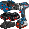 BOSCH GSB 18V-110 C Masina de gaurit cu percutie brushless Li-Ion, 110Nm + L-BOXX +  Set 3 acumulatori Li-Ion, 18V, 5Ah + Incarcator + L-BOXX 136