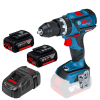 BOSCH GSB 18V-60 C Masina de gaurit cu percutie brushless, Li-Ion, 60Nm + Set 2 acumulatori 5Ah CoolPack + Incarcator (Fara ambalajul original!)