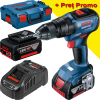 BOSCH GSB 18V-50 Masina de gaurit cu percutie brushless cu 2 acumulatori Li-Ion, 5Ah CoolPack, 50Nm, cu incarcator rapid de 8Ah GAL1880CV in L-BOXX