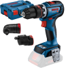 BOSCH GSR 18V-90 FC + GFA 18-M + GFA 18-W + GFA 18-E (SO Masina de gaurit si insurubat brushless, Li-Ion, 64Nm + 3 atasamente + L-BOXX, fara acumulator in set