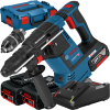 BOSCH GBH 18V-26 F (SOLO) Ciocan rotopercutor brushless, Li-Ion, 2.6J +  Set 3 acumulatori Li-Ion, 18V, 5Ah + Incarcator + L-BOXX 136