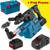 BOSCH GBH 18V-26 F Ciocan rotopercutor brushless, cu 2 acumulatori Li-Ion, 5.5Ah, 2.6J + GDE 18V-16 Sistem de extractie a prafului + L-BOXX