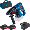 BOSCH GBH 180-LI (SOLO) Ciocan rotopercutor brushless Li-Ion, 2J +  SET PRO-MIX - Incarcator GAL1880CV + 2 acu 18V, 5Ah + Geanta textil mediu