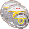 BOSCH  Set 2 discuri diamantate universal 230 PROFESSIONAL + Disc diamantat univarsal 125 STANDARD cu X-LOCK