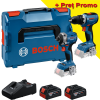BOSCH Kit 2 scule 18V GSR + GDR + 2x GBA 5.0 Ah + GAL 18V-40 + L-BOXX