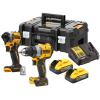 DEWALT Kit 2 scule 18V Masina de gaurit si insurubat (DCD800) Li-Ion, 18V, 90 Nm + Masina de insurubat cu impact (DCF850) Li-Ion, 18V, 206 Nm + 2x acumulatori Li-Ion, 18V, 5Ah + Incarcator + Valiza