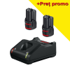 BOSCH GBA12V + GAL12V-40 Set 2 acumulatori Li-Ion, 12V, 2Ah + Incarcator rapid de 4Ah