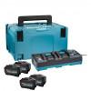 MAKITA  PSK XGT BL4050FX4+DC40RB+MAKPAC