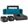 MAKITA  Kit acumulatori Li-Ion, 12V CXT, 4Ah (MAKPAC1 + BL1041Bx2 + DC10SB)