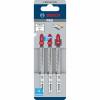 BOSCH T102H Set 3 panze Clean for PVC 100 mm