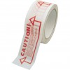 CROMWELL  Banda de etansare din carton vinil pentru mesaje imprimate Avon 50 mm x66M 'CAUTION - CHECKCONTENTS' ADHESIVE TAPE