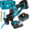 MAKITA DJR189RTJ Ferastrau alternativ cu 2 acumulatori Li-Ion, 18V, 5Ah + Makpac