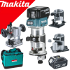 MAKITA DRT50RTEX3 Masina de frezat brushless, cu 2 acumulatori Li-Ion, 18V, 5Ah