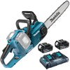 MAKITA DUC353PG2 Ferastrau cu lant cu 2 acumulatori Li-Ion, 2x18V, 6Ah, lama 35 cm, grosime lant 1.1 mm, pas 3/8