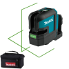 MAKITA SK105GDZ Nivela laser verde cu linii 25 m (80 m cu receptor), Li-Ion, 12V (SOLO)