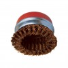 CROMWELL  Perie de sarma 100 mm  x M14 THREADED 30SWGARBOR CUP BRASS WIRE BRUSH