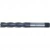 CROMWELL  SwissTech. 37, End Mill, Long, Threaded Shank, 6mm, Cobalt High Speed Steel, TiAlN