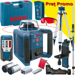 BOSCH GRL 300 HV Nivela laser rotativa (300 m) + BT 160 + GR 240 Trepied + Rigla