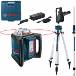 BOSCH GRL 500 H + LR 50 Nivela laser rotativa orizontal (500 m) + Receptor/telecomanda +  BT 170 Trepied + GR 240 Rigla