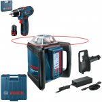 BOSCH GRL 500 H + LR 50 Nivela laser rotativa orizontal (500 m) + Receptor/telecomanda