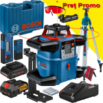 BOSCH GRL 600 CHV + LR 60 + RC 6 Nivela laser rotativa orizontal/vertical (600 m) + Receptor si telecomanda + BT 300 Trepied