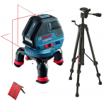 BOSCH GLL 3-50 Nivela laser cu linii + BT 150 Stativ