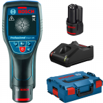 BOSCH D-tect 120 (SOLO) Detector de metale cu 2 acumulatori Li-Ion, 3Ah + Incarcator + L-BOXX