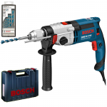 BOSCH GSB 21-2 RE Masina de gaurit cu percutie 1100 W +  Set 7 burghie multifunctionale CYL-9, 4-12 mm