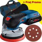 BOSCH GEX 18V-125 (SOLO) Slefuitor excentric Li-Ion, fara acumulator in set +  Acumulator 4Ah ProCore (Fara incarcator!) + Geanta textil mediu