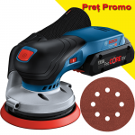 BOSCH GEX 18V-125 (SOLO) Slefuitor excentric Li-Ion, fara acumulator in set +  Acumulator 4Ah ProCore (Fara incarcator!)