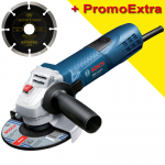 BOSCH GWS 7-115 E Polizor unghiular 720 W, diametru disc 115 +  Disc dia universal 115 mm SAMEDIA