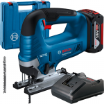 BOSCH GST 185-LI Ferastrau vertical  brushless, cu 1 acumulator Li-Ion, 4Ah CoolPack + Incarcator 2Ah