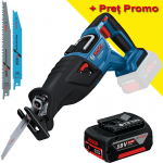 BOSCH GSA 185-LI Ferastrau sabie brushless, Li-Ion + Acumulator 5Ah CoolPack (Fara incarcator!)