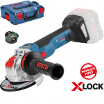 BOSCH GWX 18V-10 SC (SOLO) Polizor unghiular cu regulator brushless, Li-Ion, diametru disc 125 mm, fara acumulator in set, + L-BOXX, cu X-LOCK