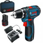 BOSCH GSR 12V-15 Masina de gaurit si insurubat cu 2 acumulatori Li-Ion, 2Ah, 30Nm + Geanta textil