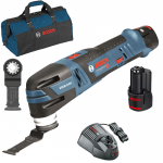 BOSCH GOP 12V-28 Multicutter brushless cu 2 acumulatori Li-Ion, 2Ah + Geanta textil