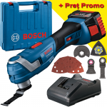 BOSCH GOP 185-LI Multicutter cu 1 acumulator Li-Ion, 4Ah + Valiza