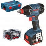 BOSCH GDX 14.4 V-LI  Masina de insurubat cu impuls/impact cu 2 acumulatori Li-Ion, 4Ah, 170Nm + L-BOXX