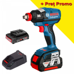 BOSCH GDX 18 V-EC Masina de insurubat cu impuls/impact brushless, cu 2 acumulatori Li-Ion, 2Ah, 185Nm