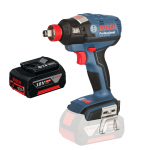 BOSCH GDX 18 V-EC (SOLO) Masina de insurubat cu impact brushless, Li-Ion, 185Nm (Fara incarcator in set) +  Acumulator 4Ah