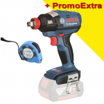 BOSCH GDX 18 V-EC (SOLO) Masina de insurubat cu impuls/impact brushless, Li-Ion, 185Nm, fara acumulator in set +  Ruleta 8 m UNIOR