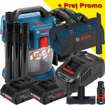 BOSCH GAS 18V-10 L Aspirator 18V +  + Set 2 acumulatori 4Ah ProCore + Incarcator + Geanta textil mediu