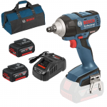 BOSCH GDS 18 V-EC 250 (SOLO) Surubelnita cu impact brushless, Li-Ion, 250 Nm +  SET PRO-MIX - Incarcator GAL1880CV + 2 acu 18V, 5Ah + Geanta textil mediu