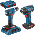 BOSCH KIT 2 scule 12 V WIRELESS (GSR 12V-20 + GDR 12V-11)brushless, cu 2 acumulatori Li-Ion, 2.5Ah + L-BOXX