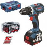 BOSCH GSR 14.4 V-EC Masina de gaurit si insurubat brushless, cu 2 acumulatori Li-Ion, 4Ah, 56Nm + L-BOXX